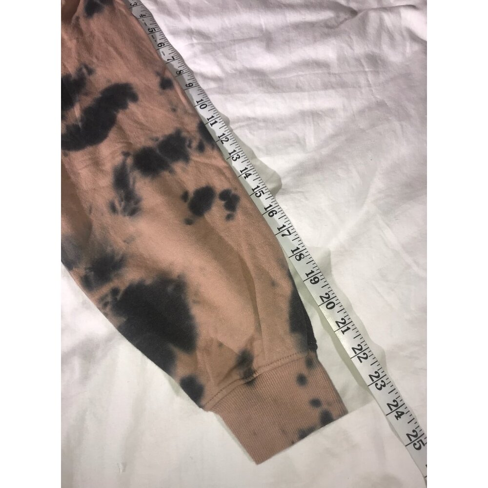 NASA Men's Unisex Tan & Black Tie-Dye Exploration NASA Logo Drawstring Hoodie XL - Picture 7 of 8